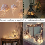 20 LEDs 2700-2900K Rope Fairy Light For Party / Holiday, Length: 2m, DC 6V, 6 PCS 2m