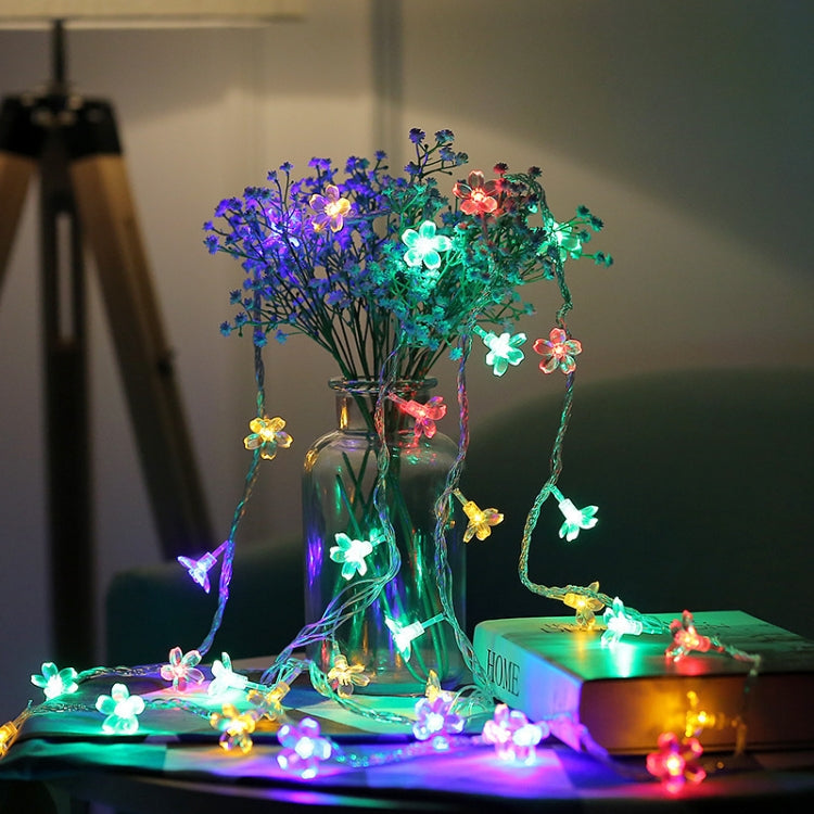 6m 40 LEDs Cherry Blossom  Holiday Decorative Light, Battery Powered, 6m Colorful Light, 6m Warm White Light