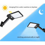 6W 800LM 48 LEDs Solar Remote Control Flat Lamp with Bracket