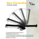 6W 800LM 48 LEDs Solar Remote Control Flat Lamp with Bracket