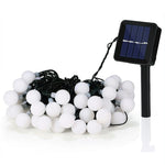 Ball Shape 30 LEDs Outdoor Waterproof Christmas Festival Decoration Solar Lamp String