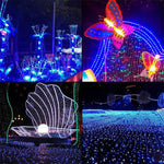 200 LEDs Outdoor Waterproof Christmas Festival Decoration Solar Lamp String, Length: 22m