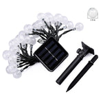 50 LEDs Bubble Ball Outdoor Garden Waterproof Christmas Spring Festival Decoration Solar Lamp String