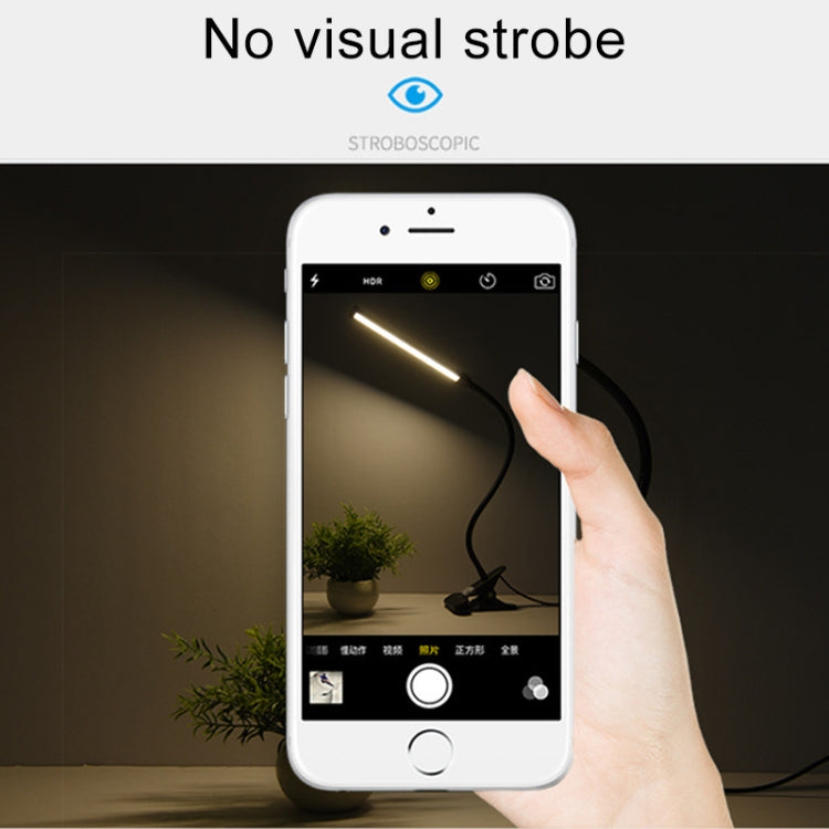 LED Desk Lamp 8W Folding Adjustable Eye Protection Table Lamp, USB Plug-in Version, USB Plug-in Version(Black), USB Plug-in Version(White)