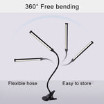 مصباح مكتب LED بقوة 8 واط قابل للطي وقابل للتعديل لحماية العين، نسخة قابلة للتوصيل عبر USB (أبيض)، نسخة قابلة للتوصيل عبر USB (أسود)