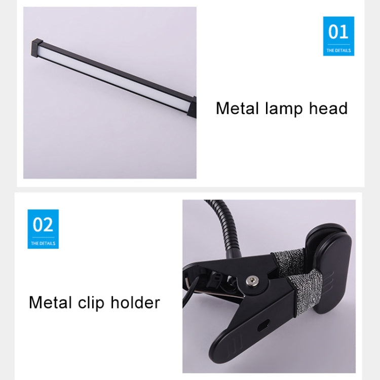 مصباح مكتب LED بقوة 8 واط قابل للطي وقابل للتعديل لحماية العين، نسخة قابلة للتوصيل عبر USB (أبيض)، نسخة قابلة للتوصيل عبر USB (أسود)