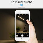 مصباح مكتب LED بقوة 8 واط قابل للطي وقابل للتعديل لحماية العين، نسخة قابلة للتوصيل عبر USB (أبيض)، نسخة قابلة للتوصيل عبر USB (أسود)