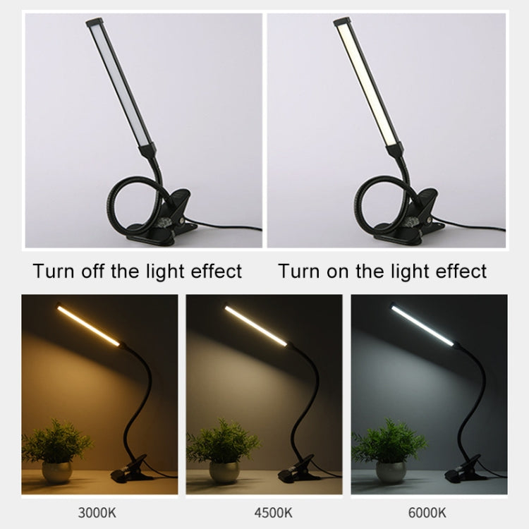 مصباح مكتب LED بقوة 8 واط قابل للطي وقابل للتعديل لحماية العين، نسخة قابلة للتوصيل عبر USB (أبيض)، نسخة قابلة للتوصيل عبر USB (أسود)