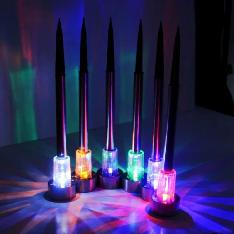 10 PCS Solar Energy Outdoor Lawn Lamp Stainless Steel IP65 Waterproof LED Decorative Garden Light