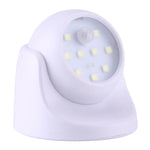 9 LEDs 240 LM 6000K 360 Degrees Rotation Wireless Motion Sensor Wardrobe Light / Night Light / Wall Lamp for bedroom, living room, bathroom, aisle