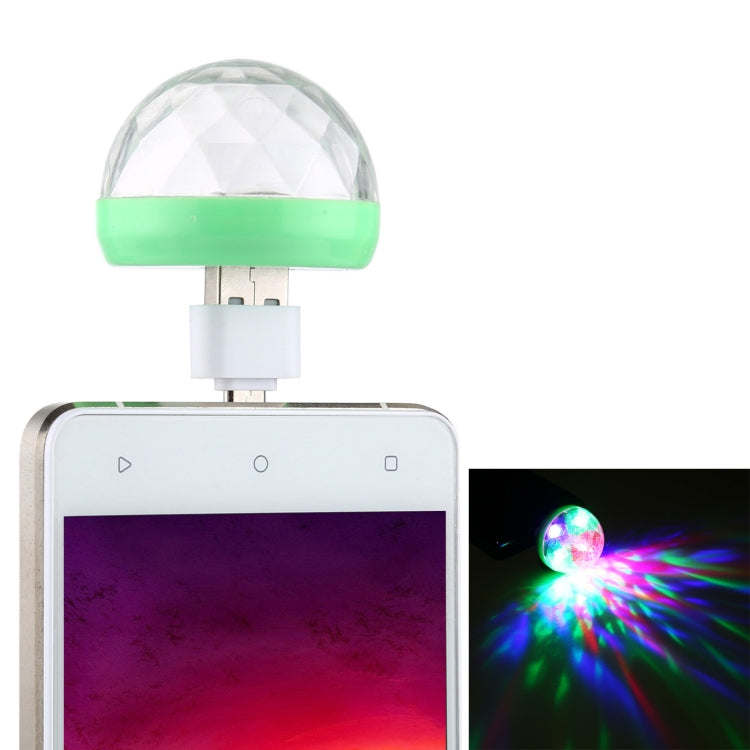 4W RGB USB LED Crystal Magic Ball Stage Light with Micro USB Adapter, with Micro USB Adapter