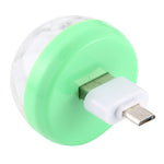 4W RGB USB LED Crystal Magic Ball Stage Light with Micro USB Adapter, with Micro USB Adapter