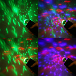 4W RGB USB LED Crystal Magic Ball Stage Light with Micro USB Adapter, with Micro USB Adapter