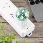 4W RGB USB LED Crystal Magic Ball Stage Light with 8 Pin Adapter, with 8 Pin Adapter