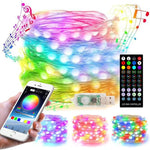 Christmas Decoration USB Copper Wire String Light Remote Controller & Bluetooth Mobile APP Control, Length: 5m 50 LEDs, Remote Controller & APP Control, Length: 5m 50 LEDs