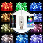 Christmas Decoration USB Copper Wire String Light Remote Controller & Bluetooth Mobile APP Control, Length: 20m 200 LEDs, Remote Controller & APP Control, Length: 20m 200 LEDs