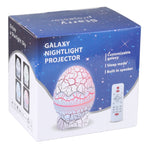 6W Cracked Egg-shaped Remote Control LED Starry Sky Projection Lamp
