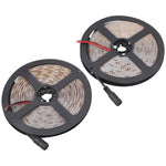 2 قطعة شريط إضاءة LED أبيض قابل للتعتيم 2835 SMD بدون غلاف، 60 مصباح LED/متر، الطول: 5 متر، 12 فولت 2 أمبير 100-240 فولت