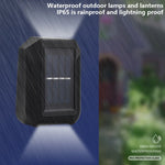 6 LED Solar Wall Lamp Outdoor Decorative Garden Up And Down Light