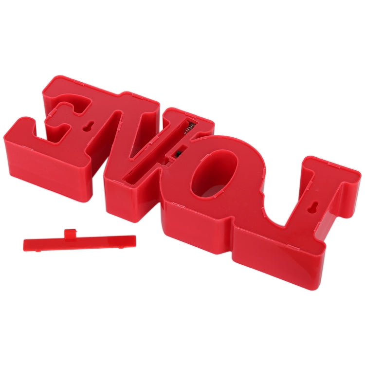 2 x AA Batteries Powered Party Festival Table Wedding Lamp Night Light, LOVE(Red), LOVE(White)