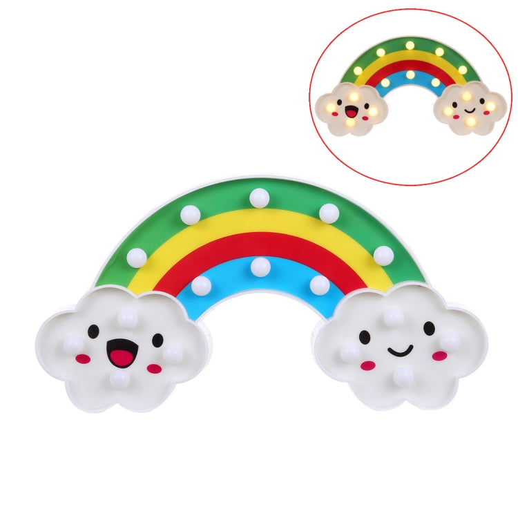 2 x AA Batteries Powered Party Festival Table Wedding Lamp Night Light, Rainbow