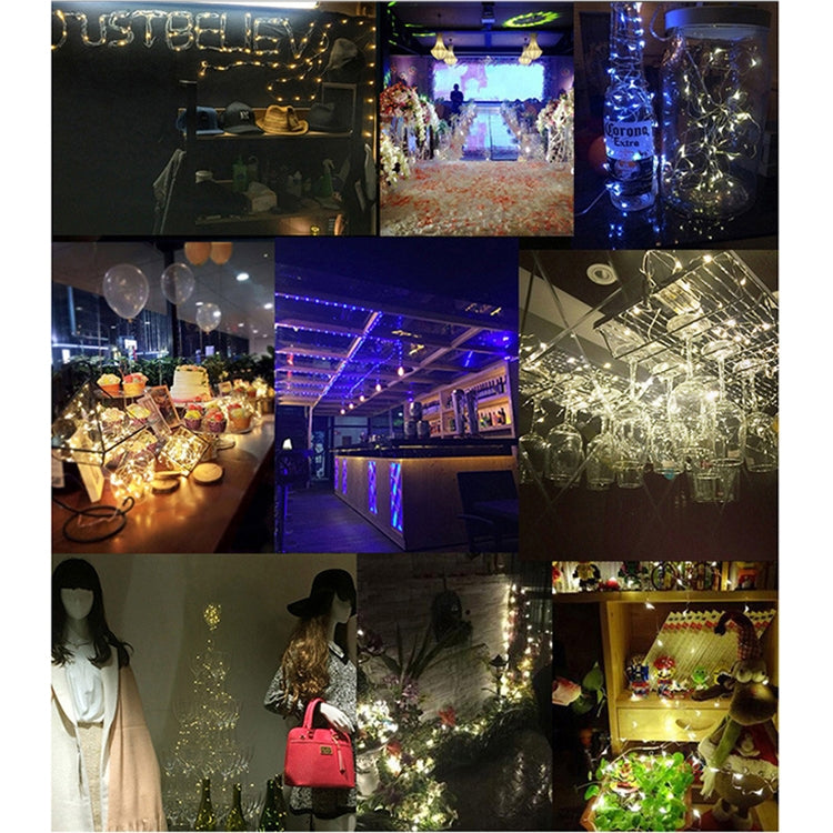 20 LEDs SMD 0603 IP65 Waterproof CR2032 Button Batteries, 2m Blue Light, 2m Green Light, 2m Red Light, 2m White Light, 2m Warm White