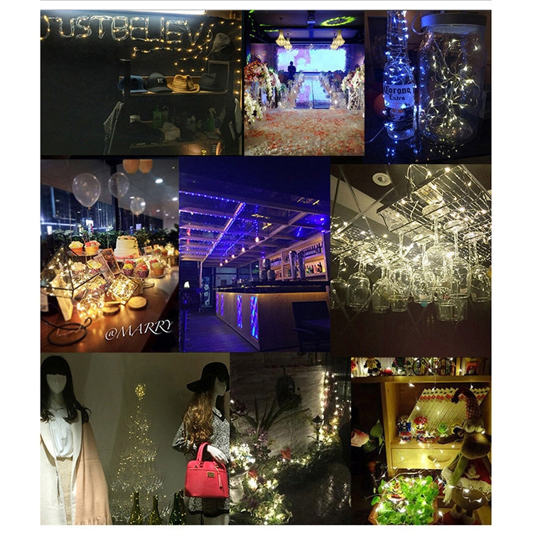 20 LEDs SMD 0603 IP65 Waterproof CR2032 Button Batteries, 2m Blue Light, 2m Green Light, 2m Red Light, 2m White Light, 2m Warm White