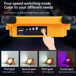 50W 32 LEDs Solar Portable Camping Light Magnetic Lighting Emergency Light with Four Levels of Brightness & Power Bank & Battery Indicator