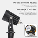 3W One for Three Solar Spotlight Outdoor IP65 Waterproof Light Control Induction Lawn Lamp, Luminous Flux: 300-400lm (RGB Cyclic Fixation), One for Three