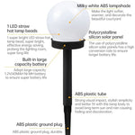 2pcs Light-controlled Bulb-shaped Lawn Light Outdoor Garden Light LED Solar Light