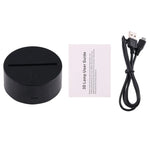 7 Colour Discoloration Creative Visual Stereo Lamp Desk Lamp Night Light, Death Star Style