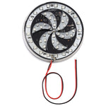 65 LEDs SMD 2835 Motorcycle Modified Windmill Angel Eyes RGB Light Fire Wheel Light Styling Flash Atmosphere Lamp, Diameter: 8.3cm, DC 12V, 65 LEDs Diameter: 9cm