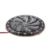 58 LEDs SMD 2835 Motorcycle Modified Windmill Angel Eyes RGB Light Fire Wheel Light Styling Flash Atmosphere Lamp, Diameter: 10cm, DC 12V, 58 LEDs Diameter: 10cm