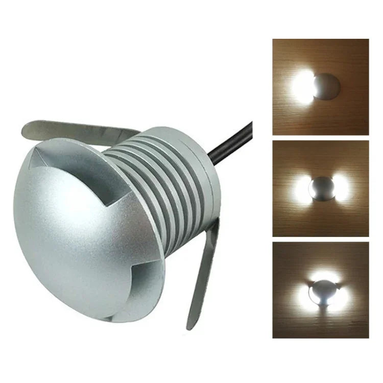 3W LED Embedded Polarized Buried Lamp IP67 Waterproof Turtle Shell Lamp Outdoor Garden Lawn Lamp, Warm Light 3000K Q1 One-way Light, Warm Light 3000K Q1