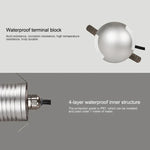 3W LED Embedded Polarized Buried Lamp IP67 Waterproof Turtle Shell Lamp Outdoor Garden Lawn Lamp, Warm Light 3000K Q1 One-way Light, Warm Light 3000K Q1