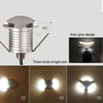 3W LED Embedded Polarized Buried Lamp IP67 Waterproof Turtle Shell Lamp Outdoor Garden Lawn Lamp, Warm Light 3000K Q1 One-way Light, Warm Light 3000K Q1