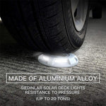 4 PCS LED Solar Powered Embedded Ground Lamp IP68 Waterproof Outdoor Garden Lawn Lamp