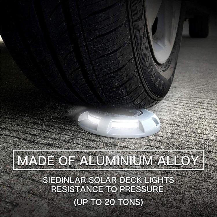 4 PCS LED Solar Powered Embedded Ground Lamp IP68 Waterproof Outdoor Garden Lawn Lamp