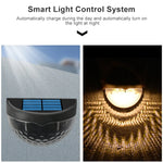 6 LED Outdoor Solar Water Drop Fence Light