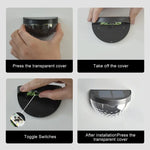 6 LED Outdoor Solar Water Drop Fence Light