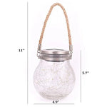 Solar Energy Glass Bottle Pendent Lamp IP55 Waterproof Outdoor Garden Decoration Light, Warm White Light