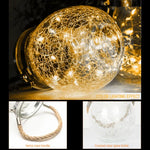 Solar Energy Glass Bottle Pendent Lamp IP55 Waterproof Outdoor Garden Decoration Light, Warm White Light