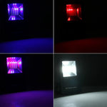 24 LEDs SMD5730 2400LM 6000-6500K Red and Blue Light Flashing Warning Lights Portable with Holder, 30W/2400LM 6000-6500K