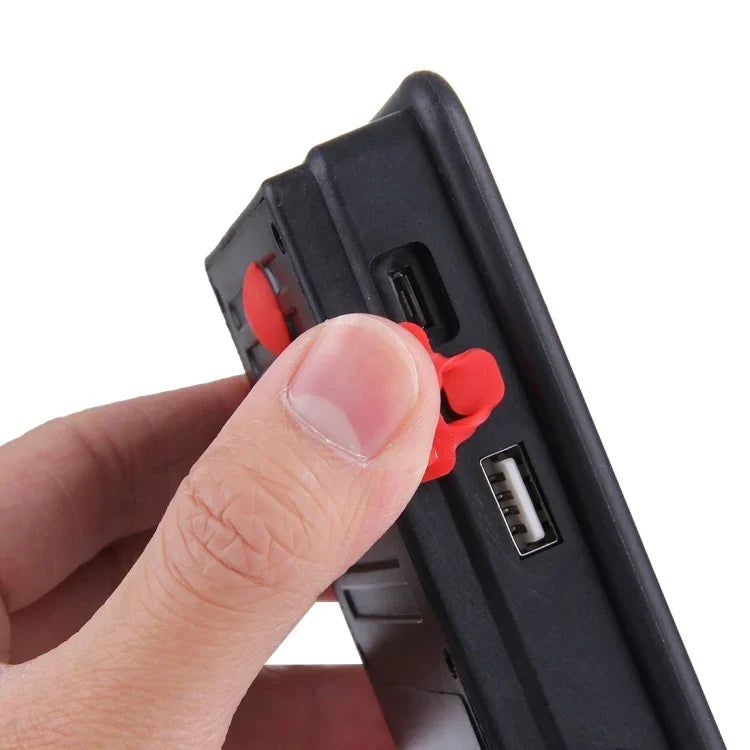 24 LEDs SMD5730 2400LM 6000-6500K Red and Blue Light Flashing Warning Lights Portable with Holder, 30W/2400LM 6000-6500K