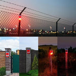 Solar Powered Sound-light Alarm Warning Light IP65 Waterproof 110 dB Burglar Alarm