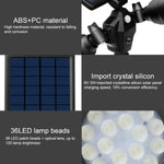 Solar Powered Robot LED Spotlight Double-headed Smart Sensor Light for Outdoor Lawn