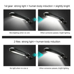 18 LEDs 600LM IP65 Waterproof Solar Powered Garden Lamp Body Induction Light Street Lamp