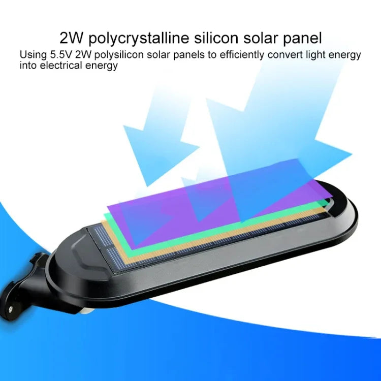 18 LEDs 600LM IP65 Waterproof Solar Powered Garden Lamp Body Induction Light Street Lamp