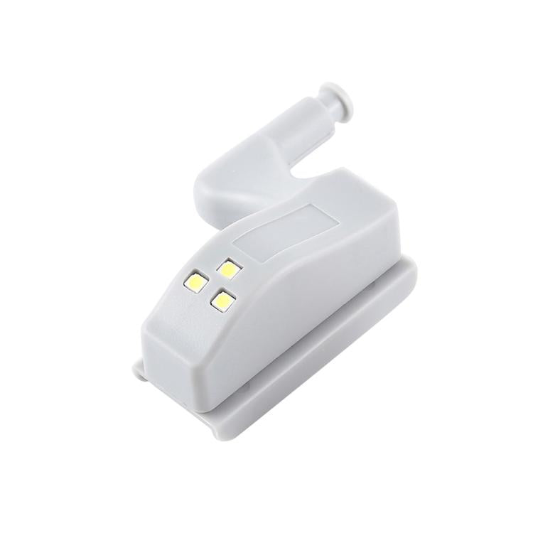 مصباح حساس LED بمفصلة داخلية عالمية 0.3W لخزانة، 3 مصابيح LED، ضوء ليلي تلقائي التشغيل/الإيقاف، لمبة، 1 قطعة ضوء أبيض، 1 قطعة ضوء أبيض دافئ
