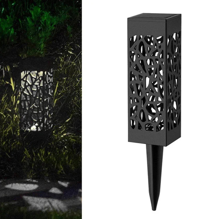 Outdoor Hollowing Out Solar Energy Garden Lawn Lamp